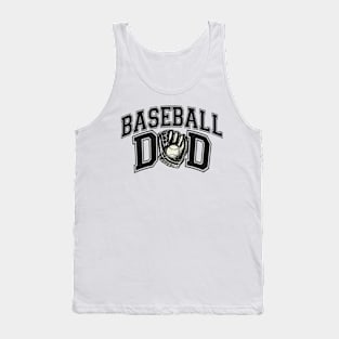 Vintage Baseball Dad Fathers Day Sport Lover Dad Life Tank Top